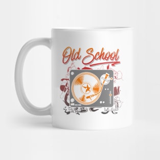 Old School, DJ Turntable, Hip Hop Mug